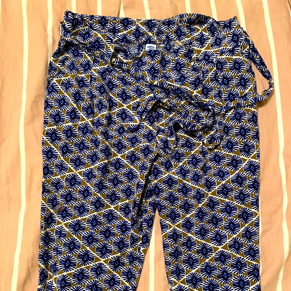 Old Navy evil eye pants with tie